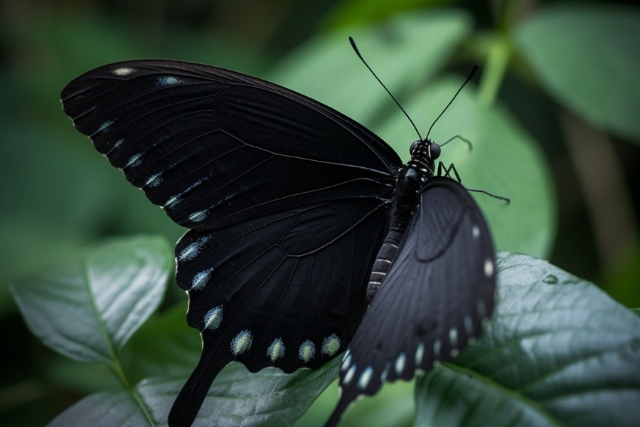Bướm đen bay vào được xem là sự kết nối với người đã khuất