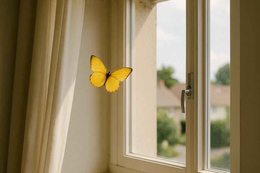 Ý nghĩa bướm vàng bay vào nhà