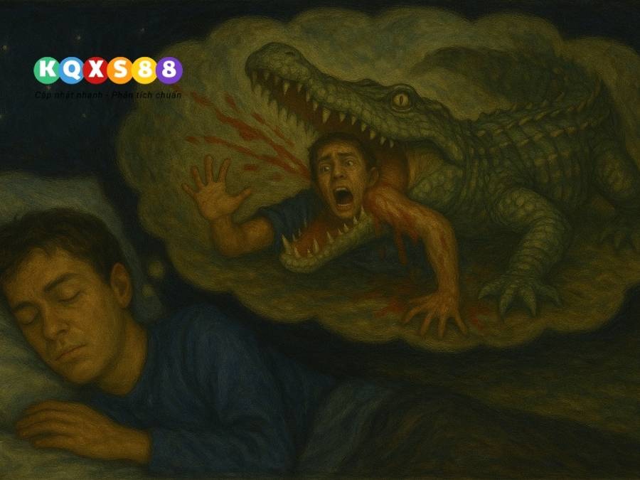 Mơ thấy cá sấu vào nhà hoặc ăn thịt người báo hiệu rủi ro