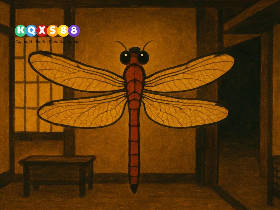 chuồn chuồn bay vào nhà tượng trưng cho vận may và tinh thần lạc quan