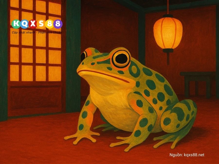 Ếch vào nhà báo hiệu tài lộc, may mắn