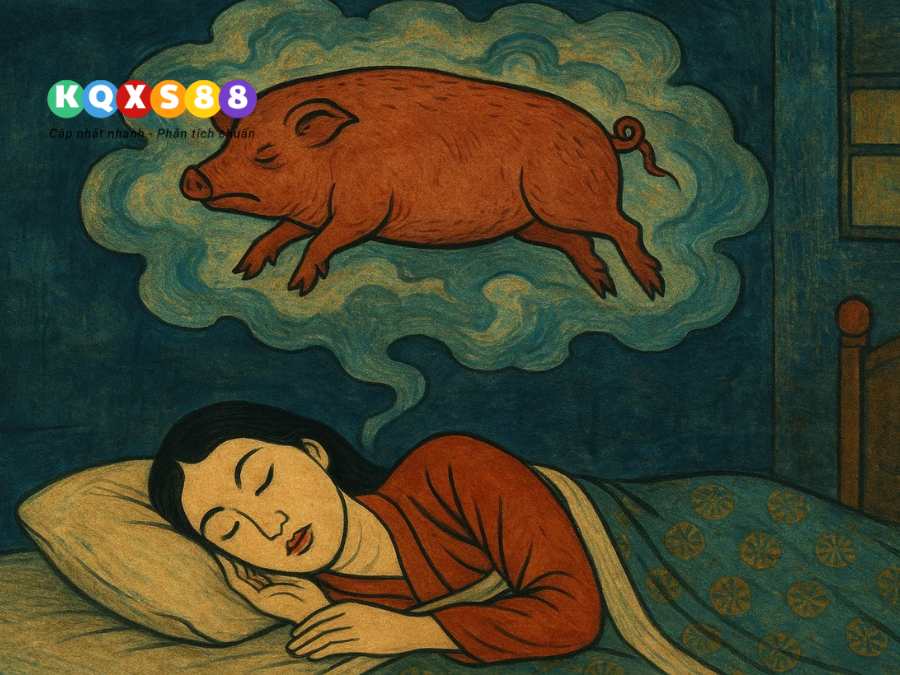 Nằm mơ thấy con heo chết hoặc heo đen cảnh báo rủi ro tài chính hoặc sức kh