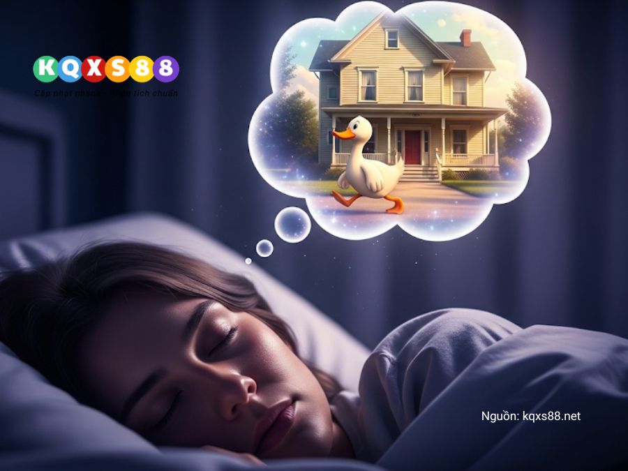 Mơ thấy vịt ăn cỏ hoặc vào nhà là điềm báo tài lộc và an yên