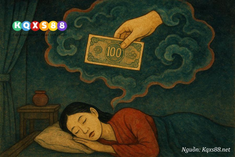 mơ thấy người chết cho tiền