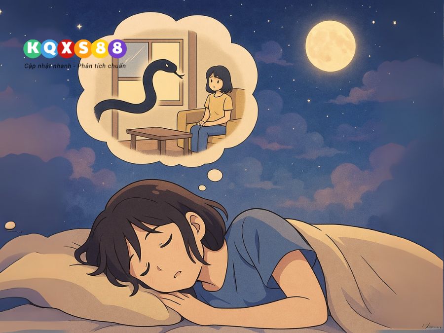 Nằm mơ thấy một con rắn đen đang bò vào nhà của mình
