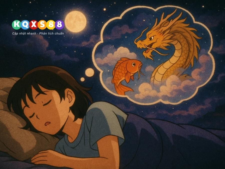 Ngủ mơ thấy khoảnh khắc cá chép nhảy khỏi mặt nước