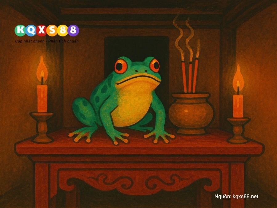 Ếch kêu, nhảy lên người hoặc chết có điềm báo riêng