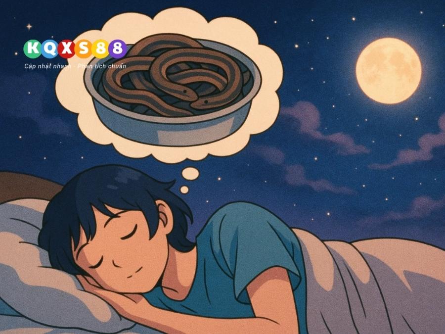 Nằm mơ thấy rất nhiều con lươn đang quấn lấy nhau trong chậu