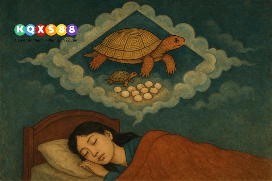 Rùa bò vào nhà hoặc đẻ con là điềm lành về gia đạo và khởi đầu mới