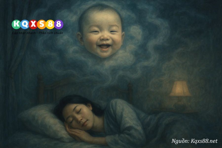 Nằm mơ thấy em bé cười là điềm báo may mắn và thành công sắp đến gần.