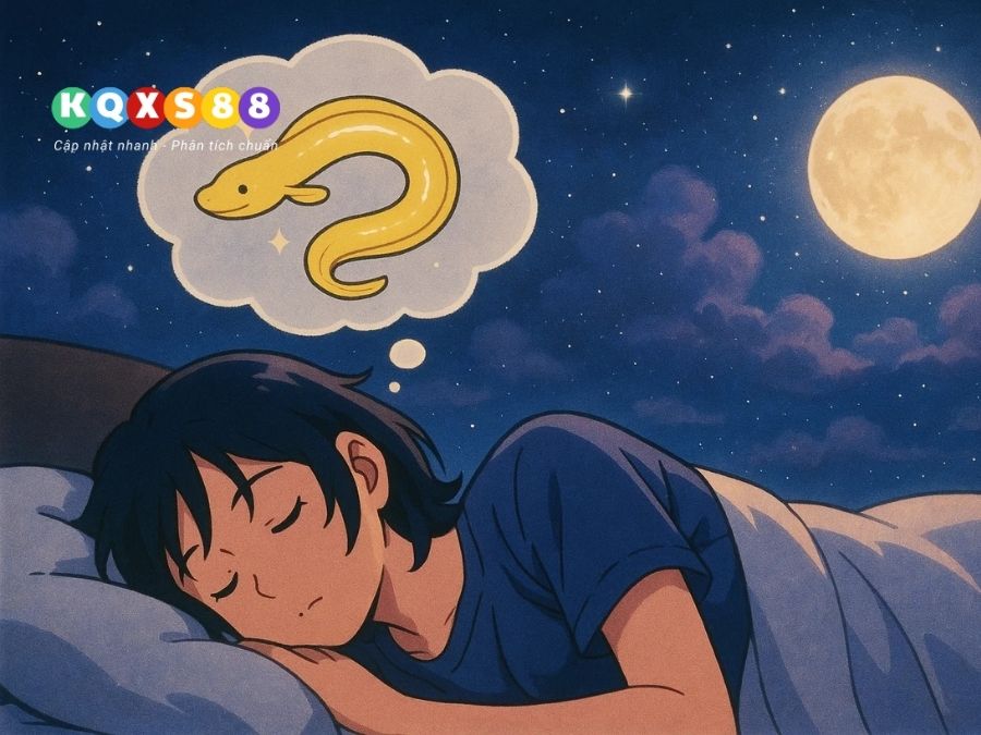Ngủ mơ thấy một con lươn có màu vàng óng ánh là điềm lành