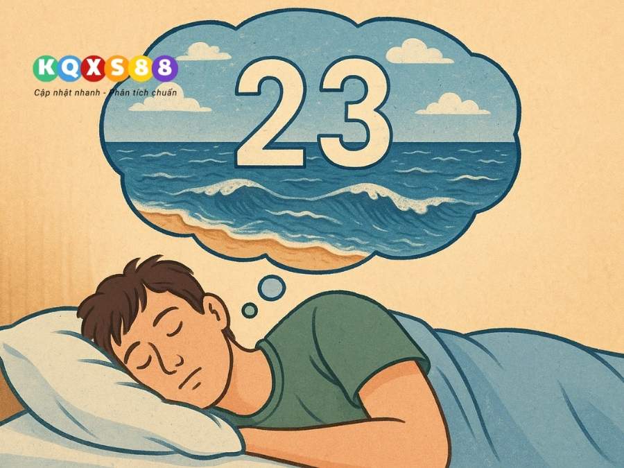 Gợi ý con số khi mơ thấy biển