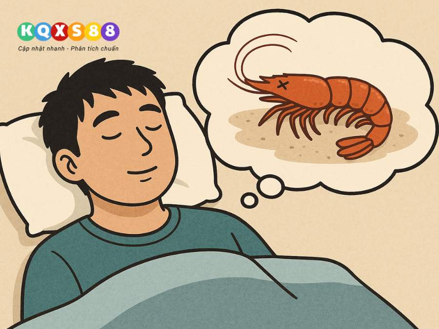 Tôm chết xuất hiện trong chiêm bao