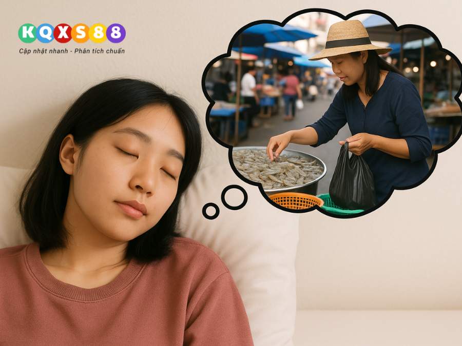 Cô gái chiêm bao thấy mua tôm