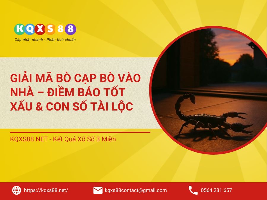 Giải Mã Bò Cạp Bò Vào Nhà – Điềm Báo Tốt Xấu & Con Số Tài Lộc