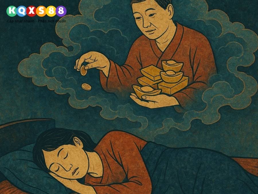 ngủ mơ thấy người thân đã mất cho tiền