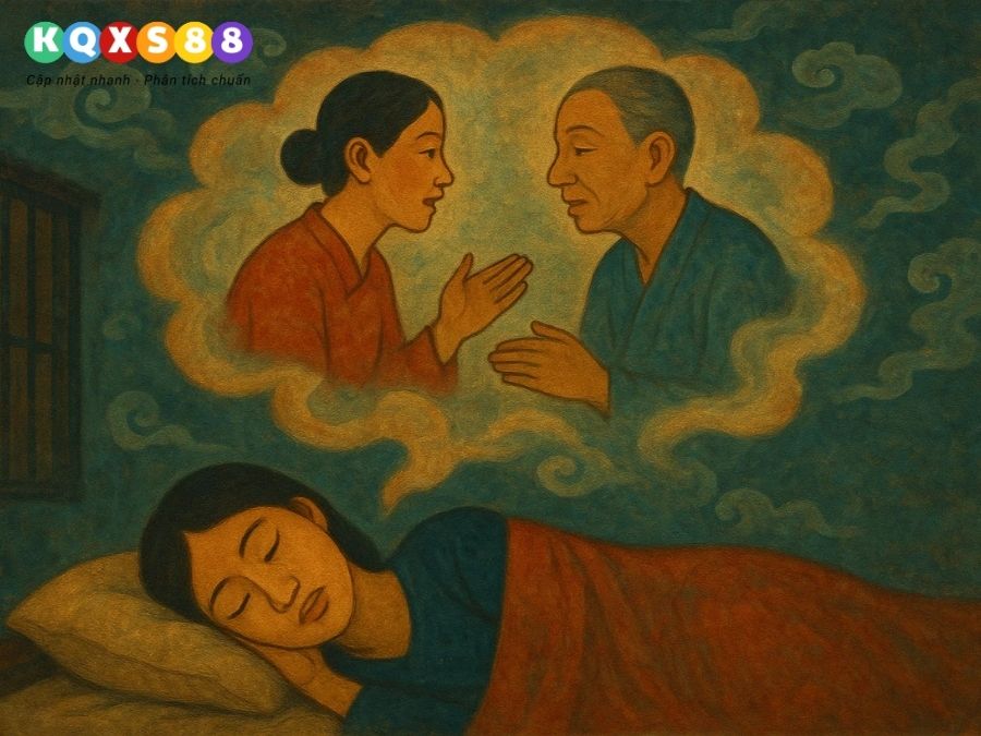 nằm mơ thấy người thân đã mất về nói chuyện