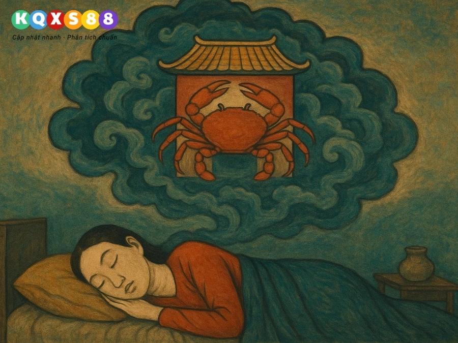 mơ thấy cua bò vào nhà